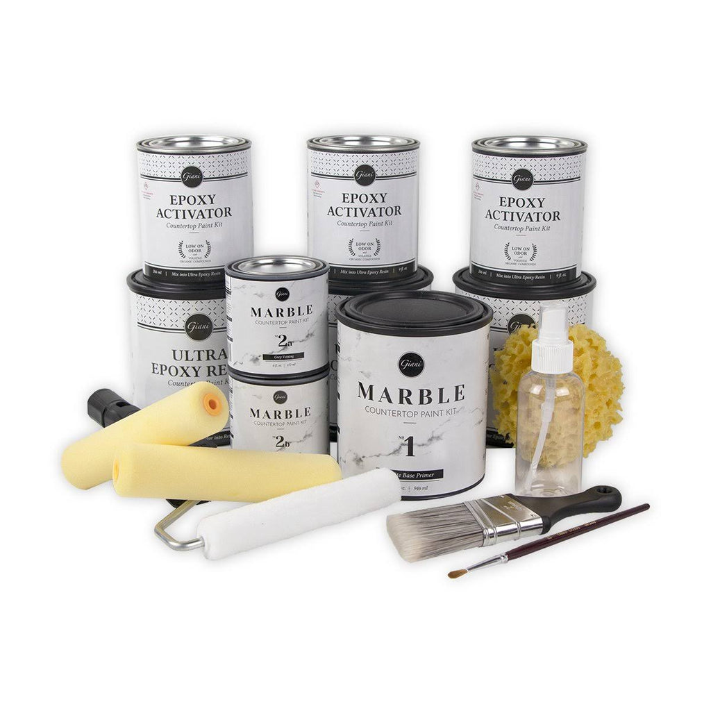 White Marble Countertop Paint Kit M508842