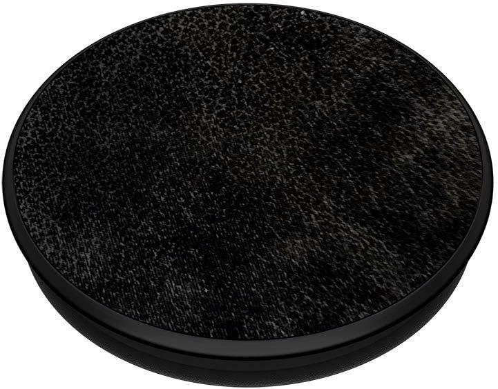 Black Vegan Leather PopGrip Expanding Stand and Grip L645