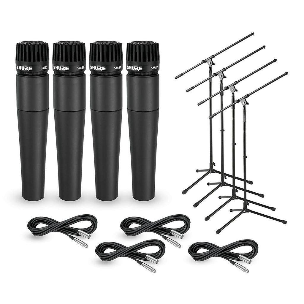 SM57 Mic Four Pack with Cables & Stands E78477