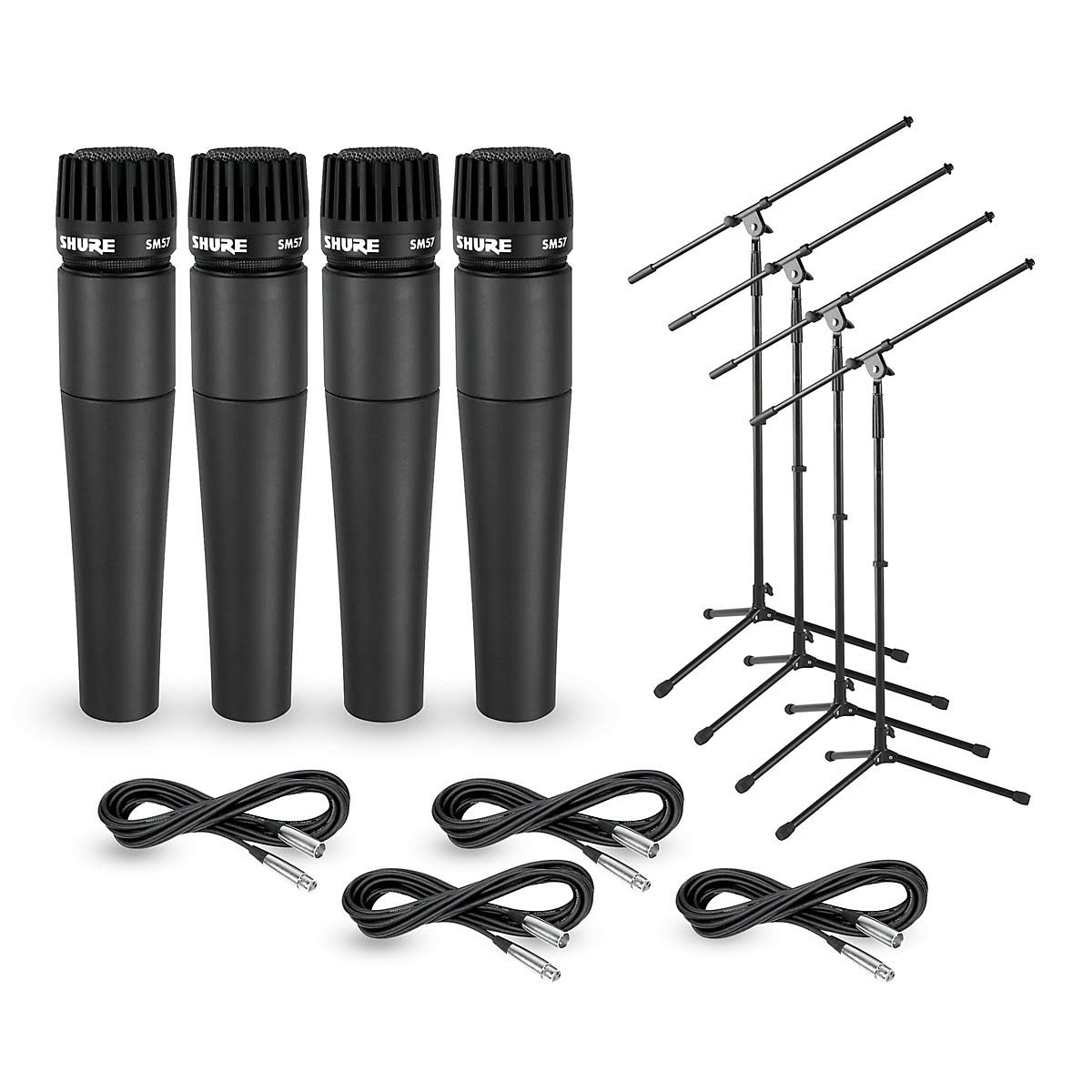 SM57 Mic Four Pack with Cables & Stands E78477