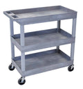 Gray Tub Cart 3 Shelves P360
