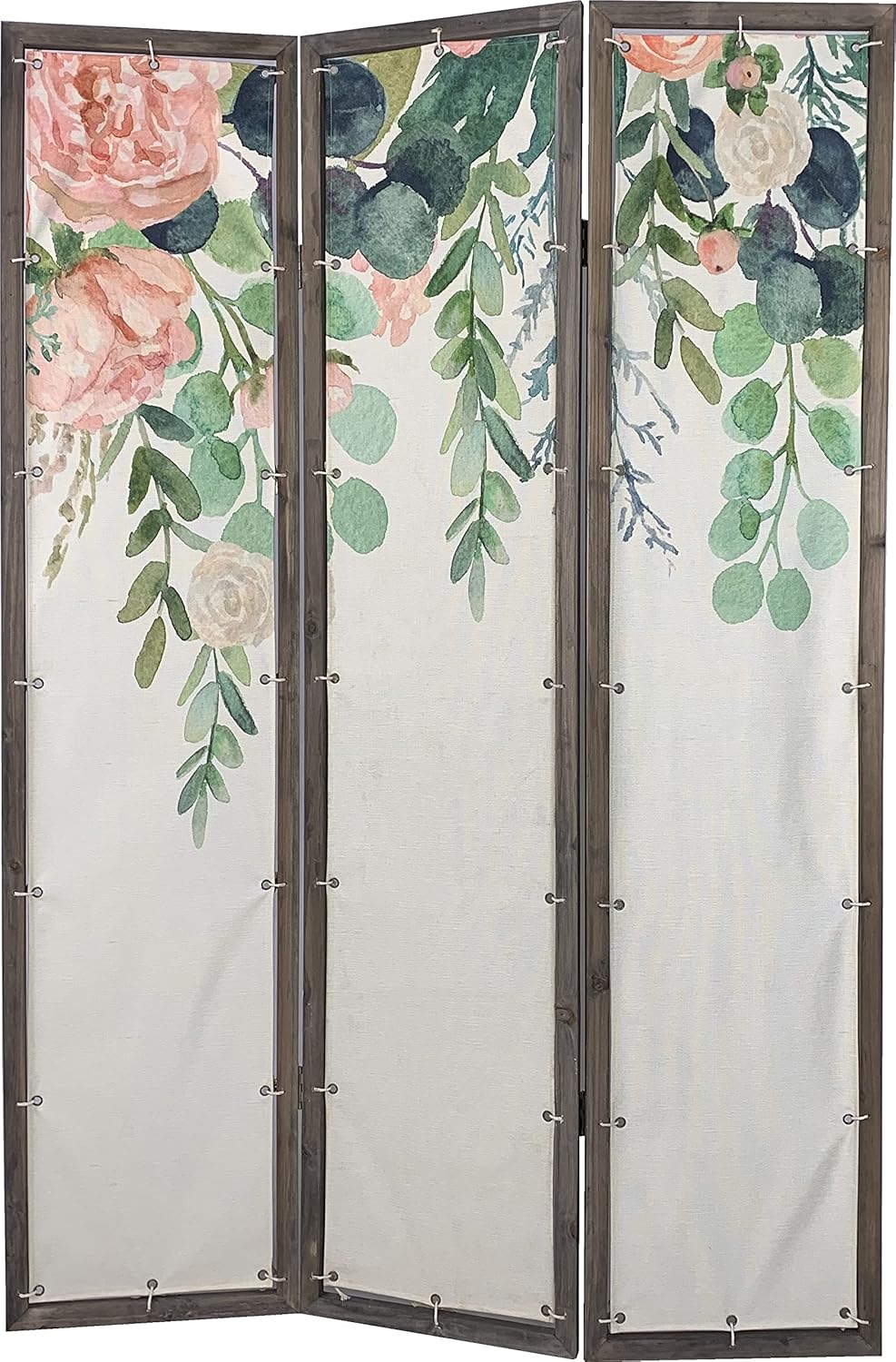 3-Panel Foldable Canvas Room Divider Screen 71'' Tall H407496