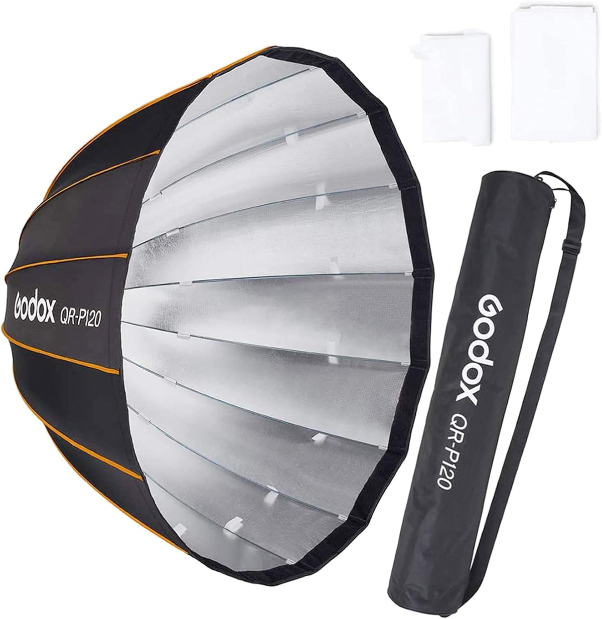 47 Inch Parabolic Softbox Bowens Mount with Diffuser and Carrying Bag Y9171