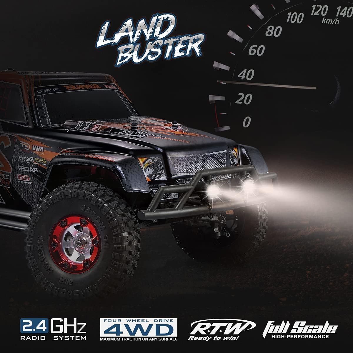 1/12 Scale 4WD Off Road Monster Truck RC Rock Crawler I9474