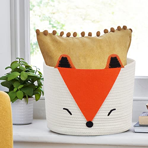Orange Fox Storage Basket Medium D9050