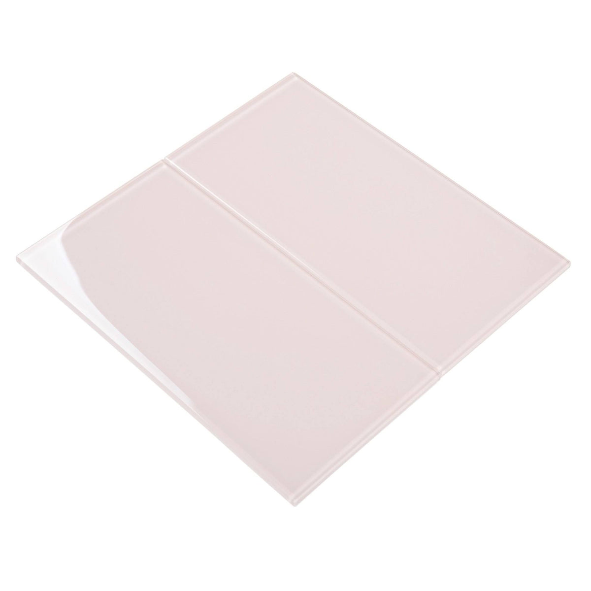Glass Subway Tile Rose Pale Pink E519945