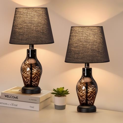 Pink Glass Dimmable Mushroom Table Lamp O227