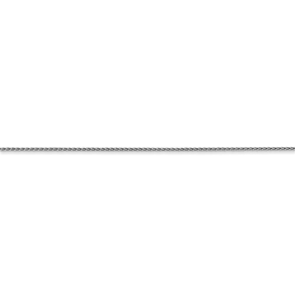 14K White Gold Diamond Cut Spiga Chain M4536