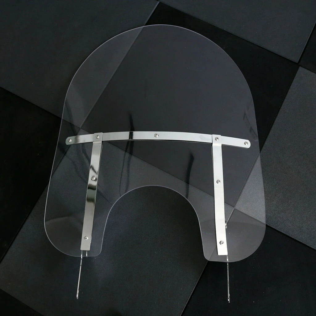 Clear Detachable Windshield Windscreen 28 Inch with Bracket Mounting P49659