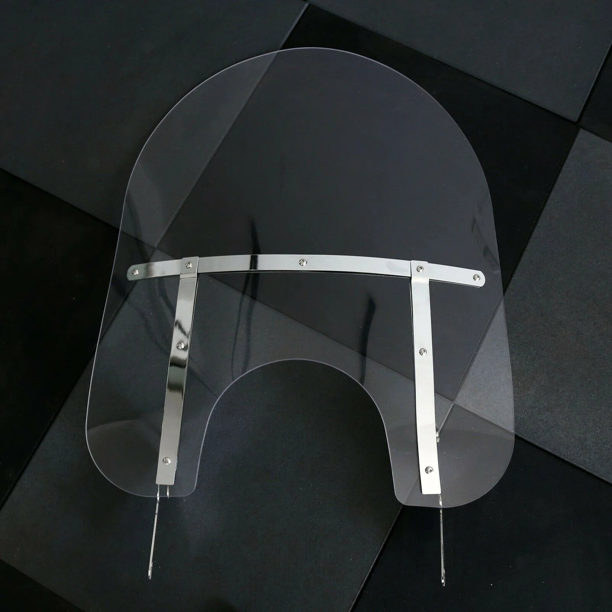 Clear Detachable Windshield Windscreen 28 Inch with Bracket Mounting P49659