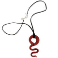 Red Murano Glass Pendant Necklace W4288