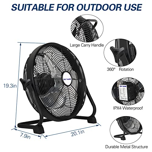 16 Inch Rechargeable Battery Operated Portable Floor Fan A762
