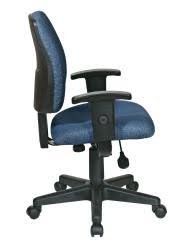 Blue Task Chair with 2-Way Adjustable Arms F726700