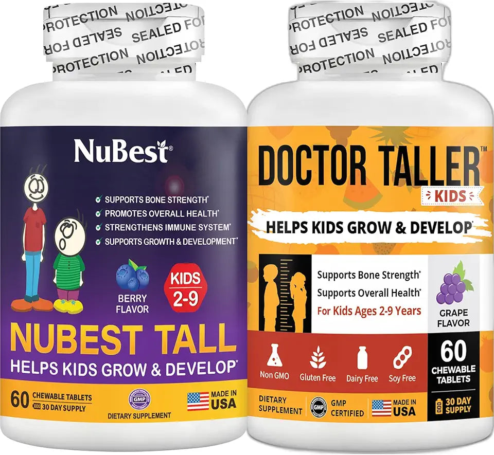 60 Chewable Tablets with Grape Flavor and 60 Chewable Tablets with Berry Flavor for Kids 2 to 9 N676954
