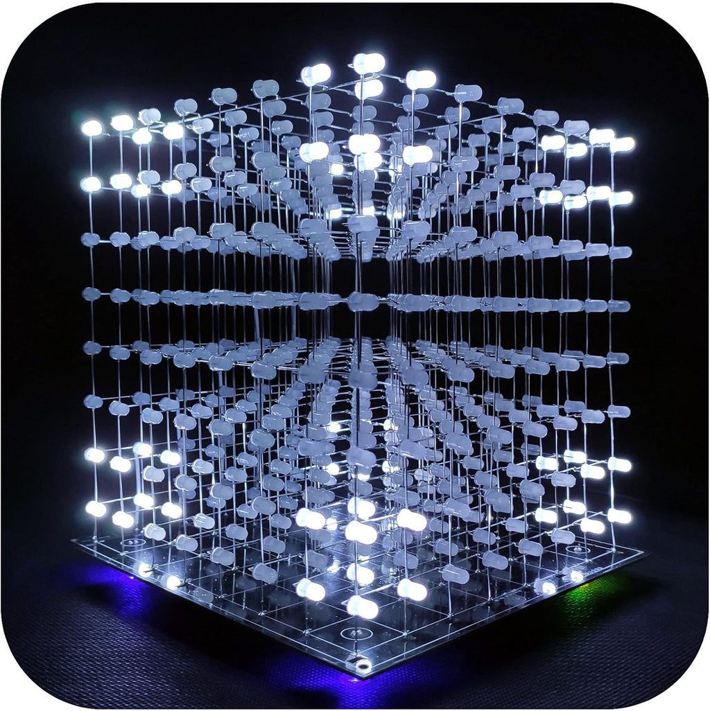 8x8x8 LED Cube Kit DIY Electronic Soldering Project Kit B2307