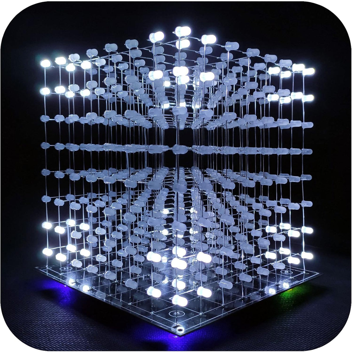 8x8x8 LED Cube Kit DIY Electronic Soldering Project Kit B2307