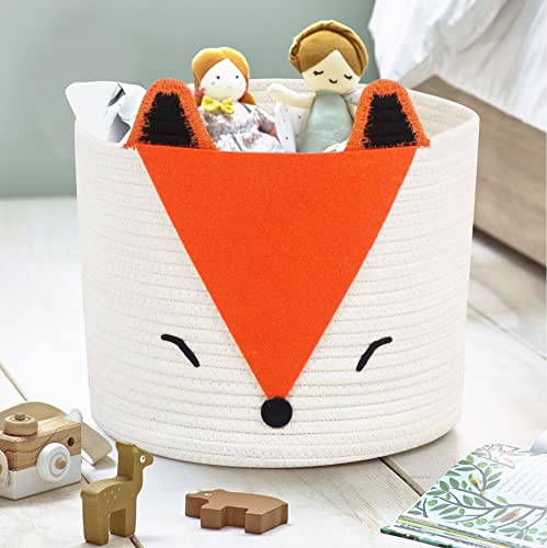 Orange Fox Storage Basket Medium D9050
