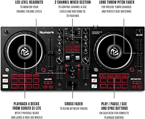 2 Deck DJ Controller with Built-in Audio Interface H33912