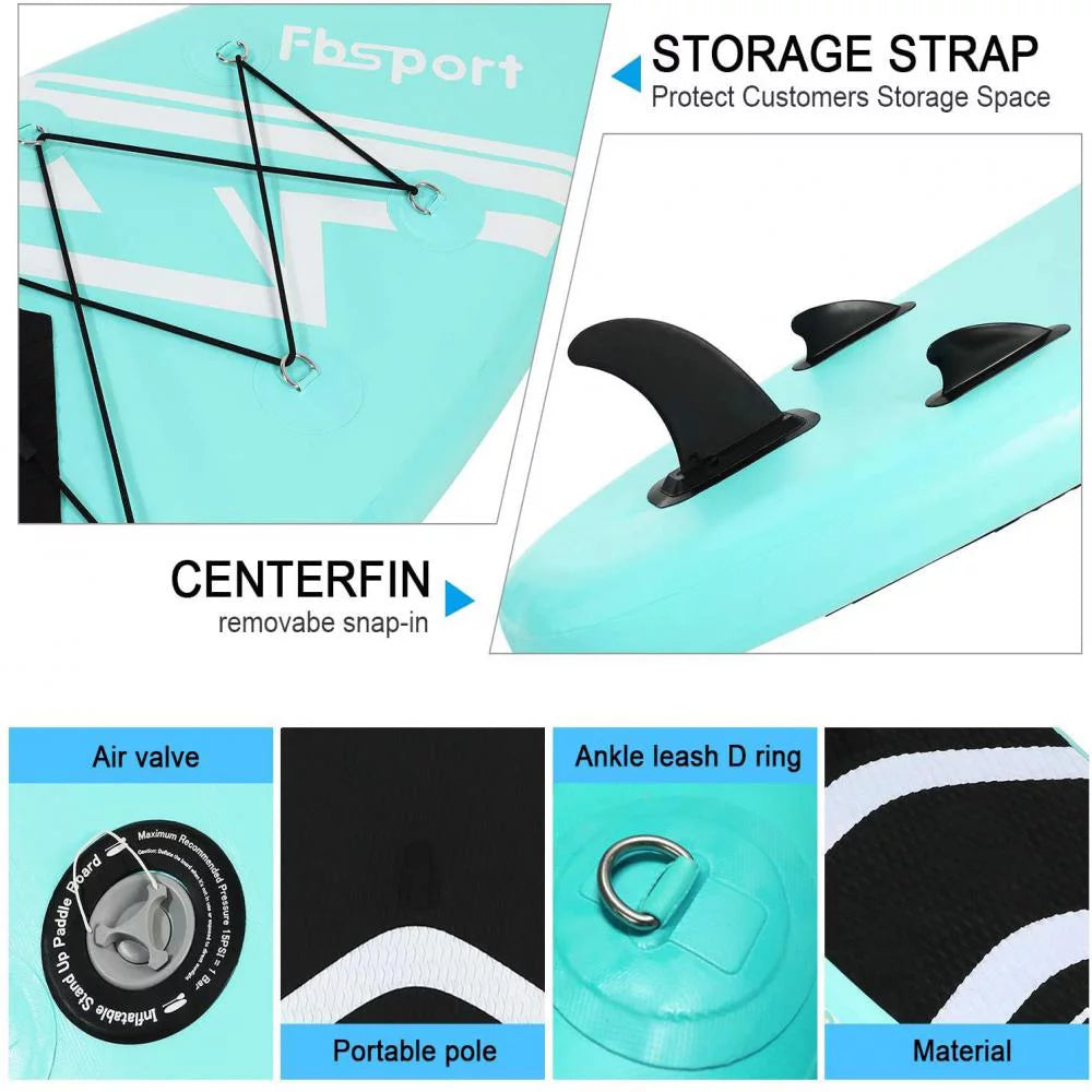 Mint Green Inflatable Paddle Board S6149