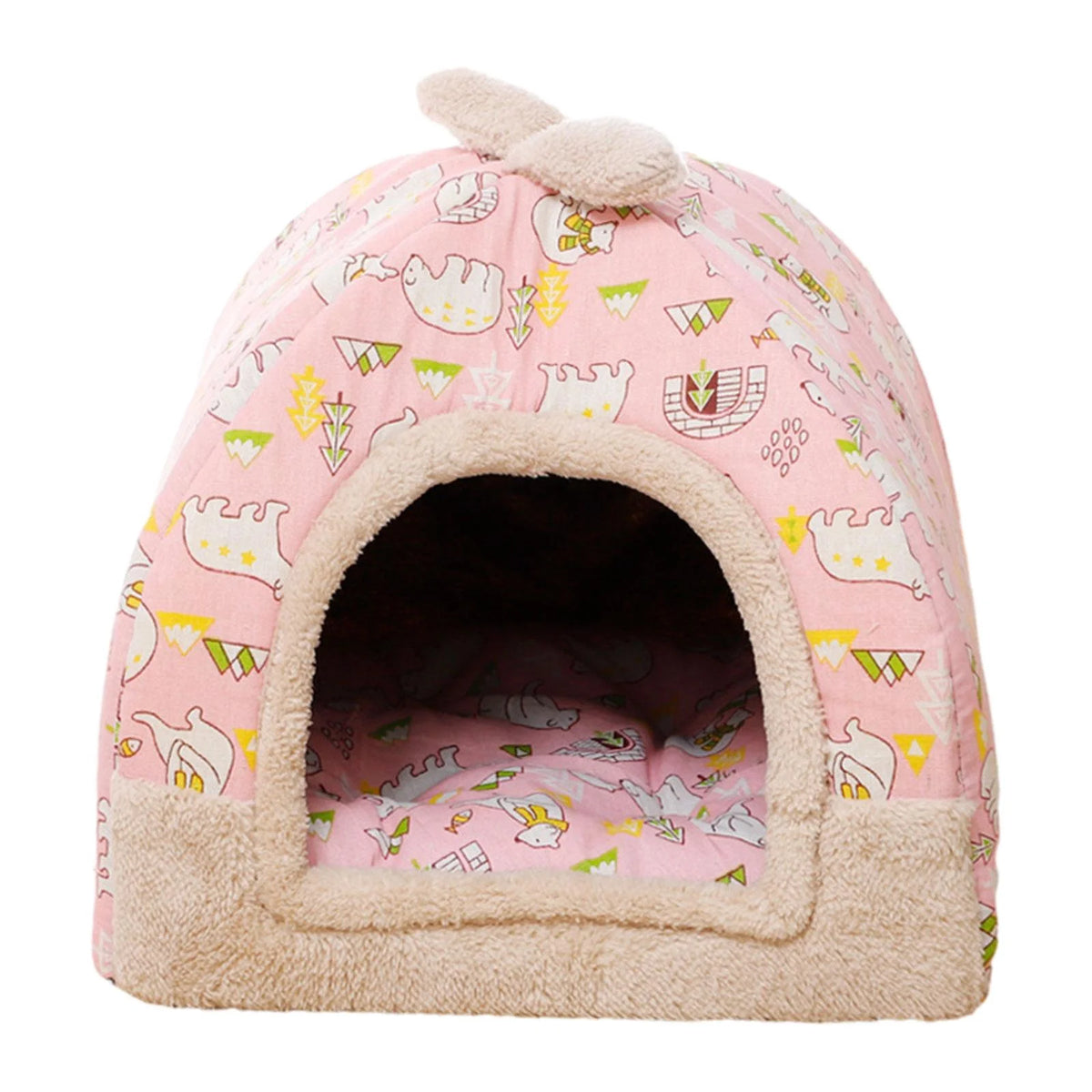 Pink Cat Bed with Inner Cushion H69711