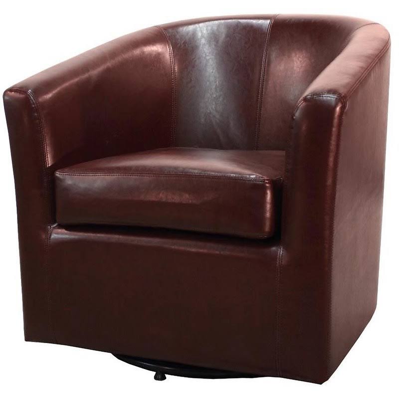 Saddle Brown Barrel Chair G797