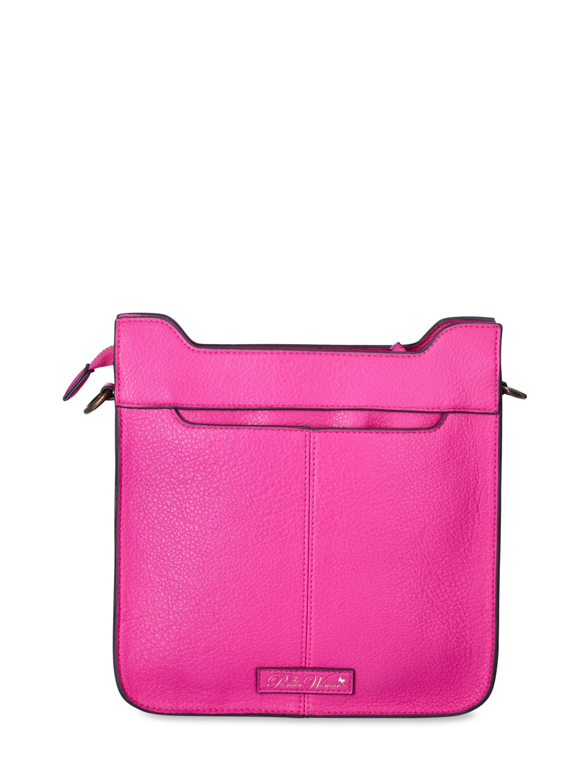Festival Fuchsia Medium Crossbody Handbag with Guitar Strap T512