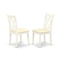 Set of 2 Linen White Fabric Upholstered Chairs S3635