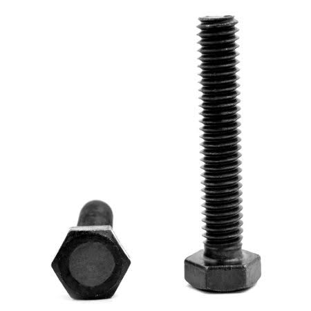 3/4-10 x 3 (FT) Coarse Thread Grade 8 Hex Tap Bolt Alloy Steel Black Oxide Pk 30 O955248