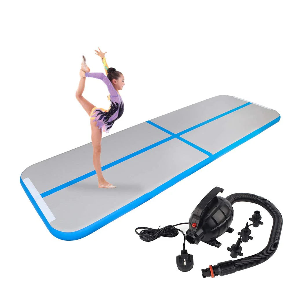 13ft Inflatable Gymnastics Tumbling Mat with Electric Air Pump J16476