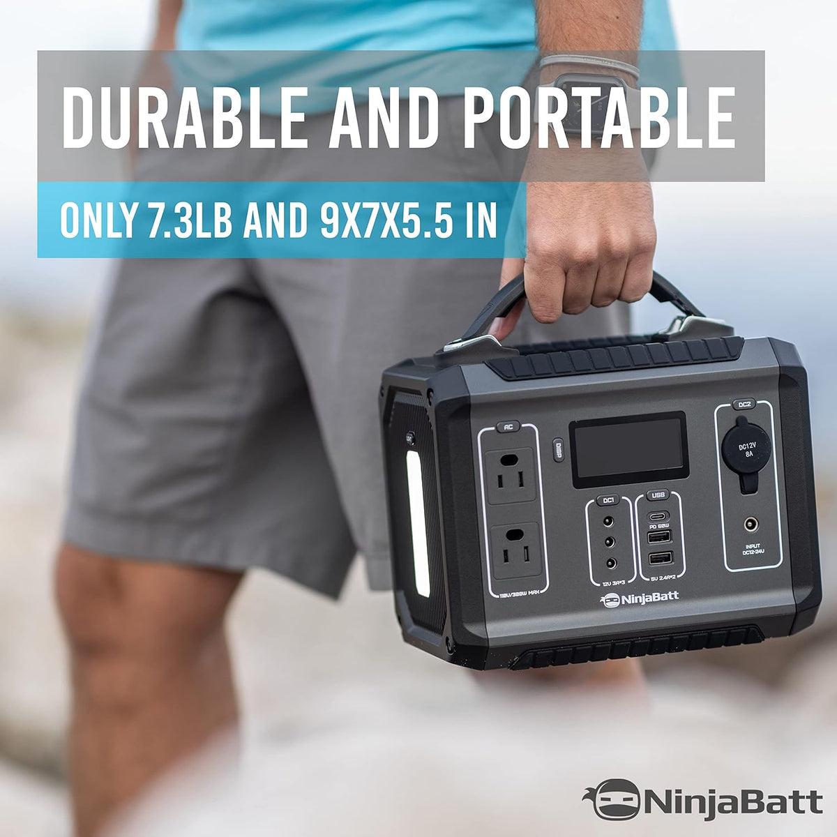 280Wh Portable Power Station with 110V/300W AC Outlets I788