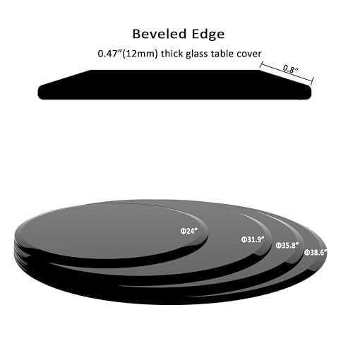36 Inch Round Tempered Glass Tabletop I886724