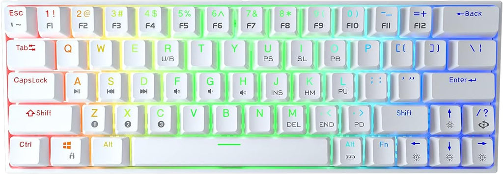 60% Wireless Mechanical Keyboard with RGB Backlit E42209