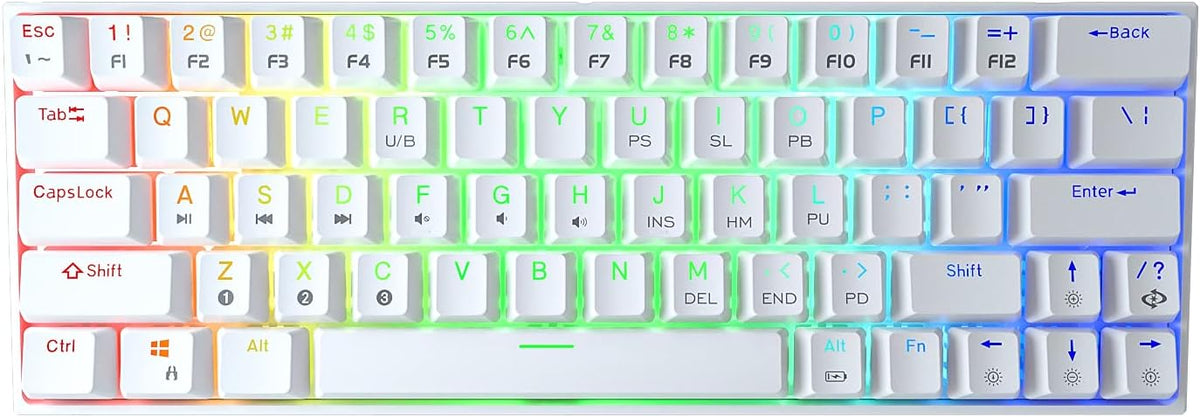 60% Wireless Mechanical Keyboard with RGB Backlit E42209