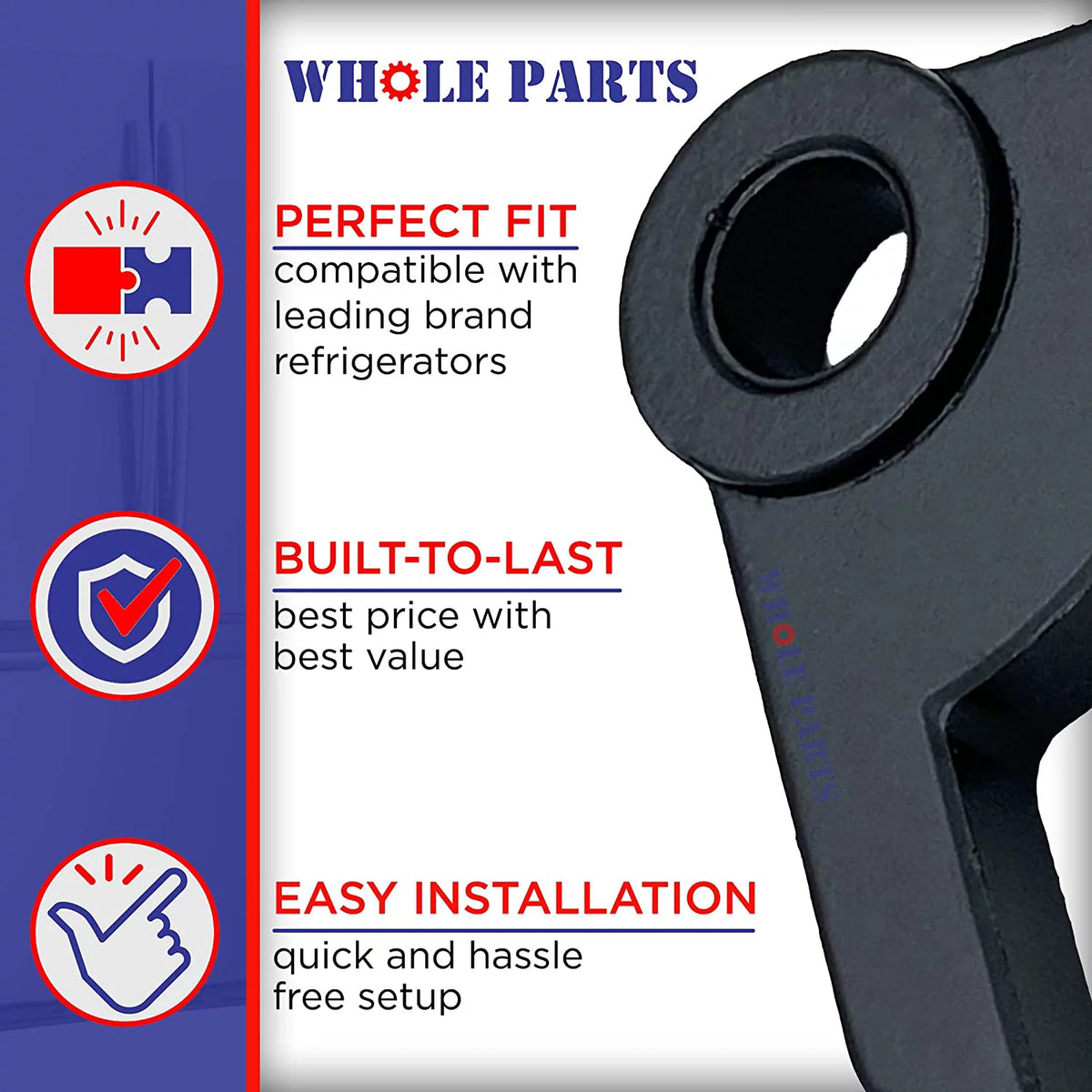Refrigerator Door Stop Bushing Black D406