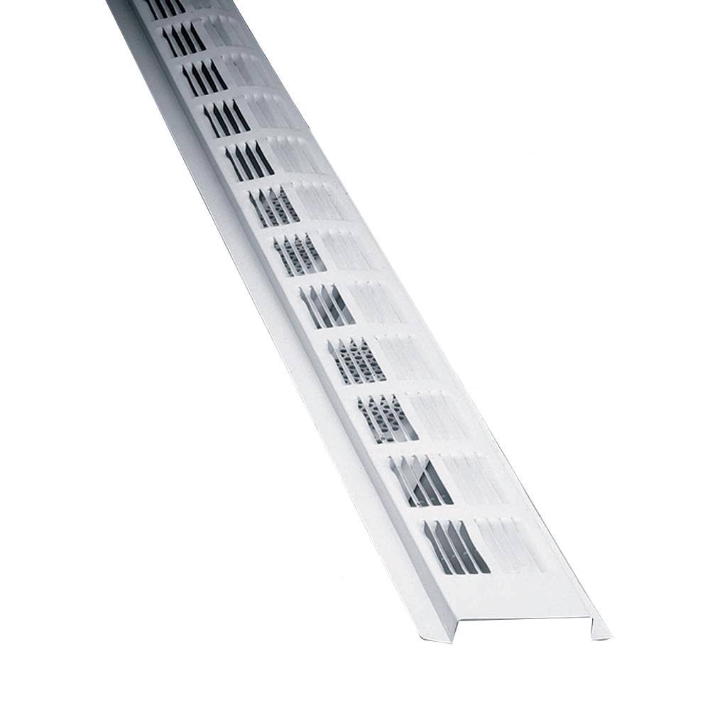 White Weather Resistant Aluminum Soffit Vent Q14456