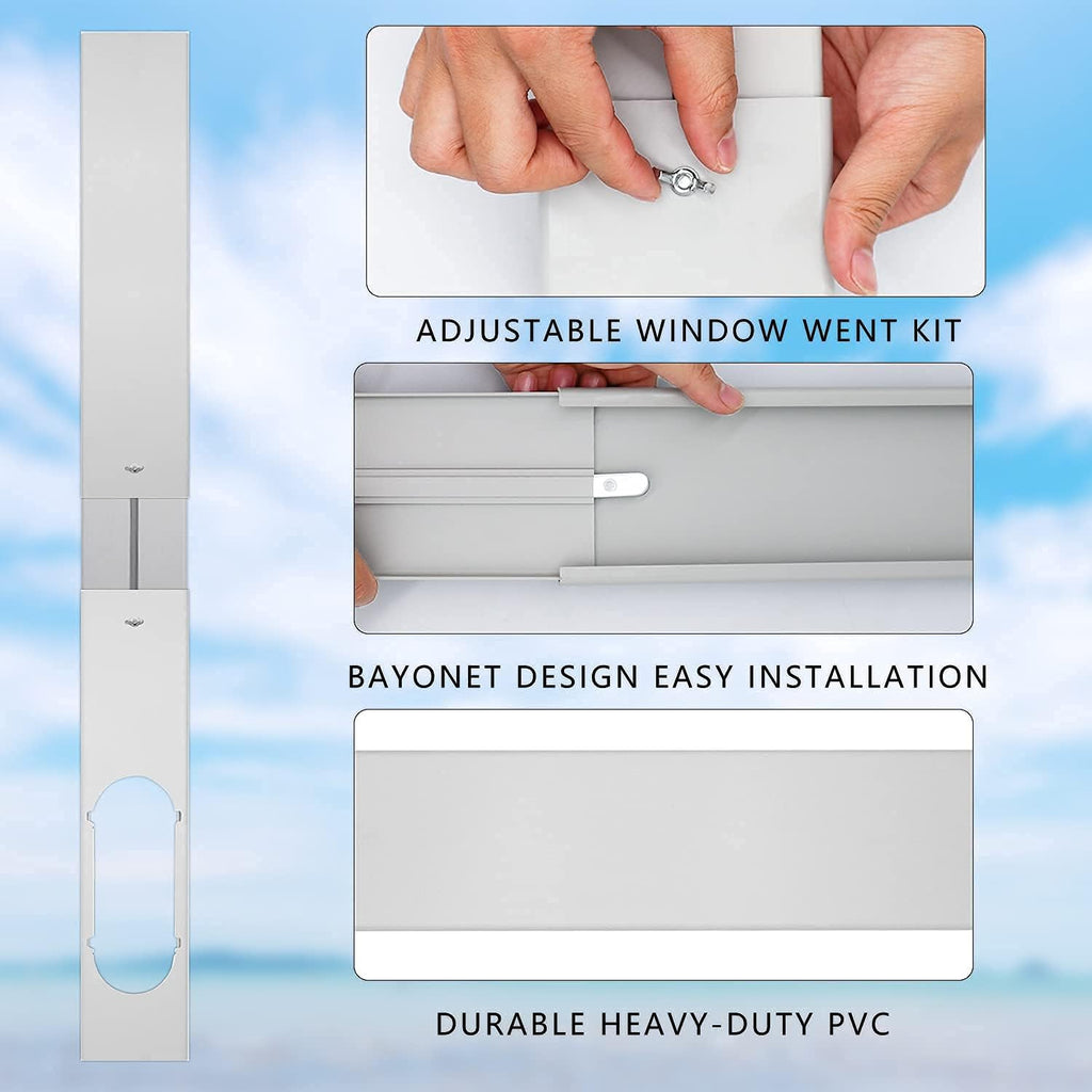 Portable AC Window Vent Kit with Exhaust Hose Q670