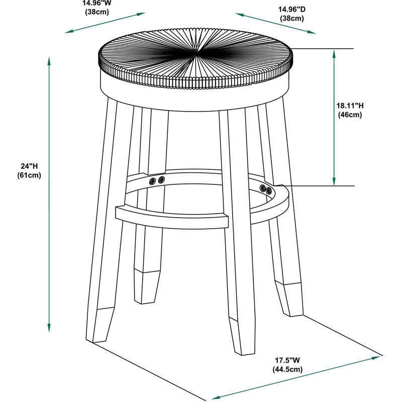 Brown Counter Stool V3996