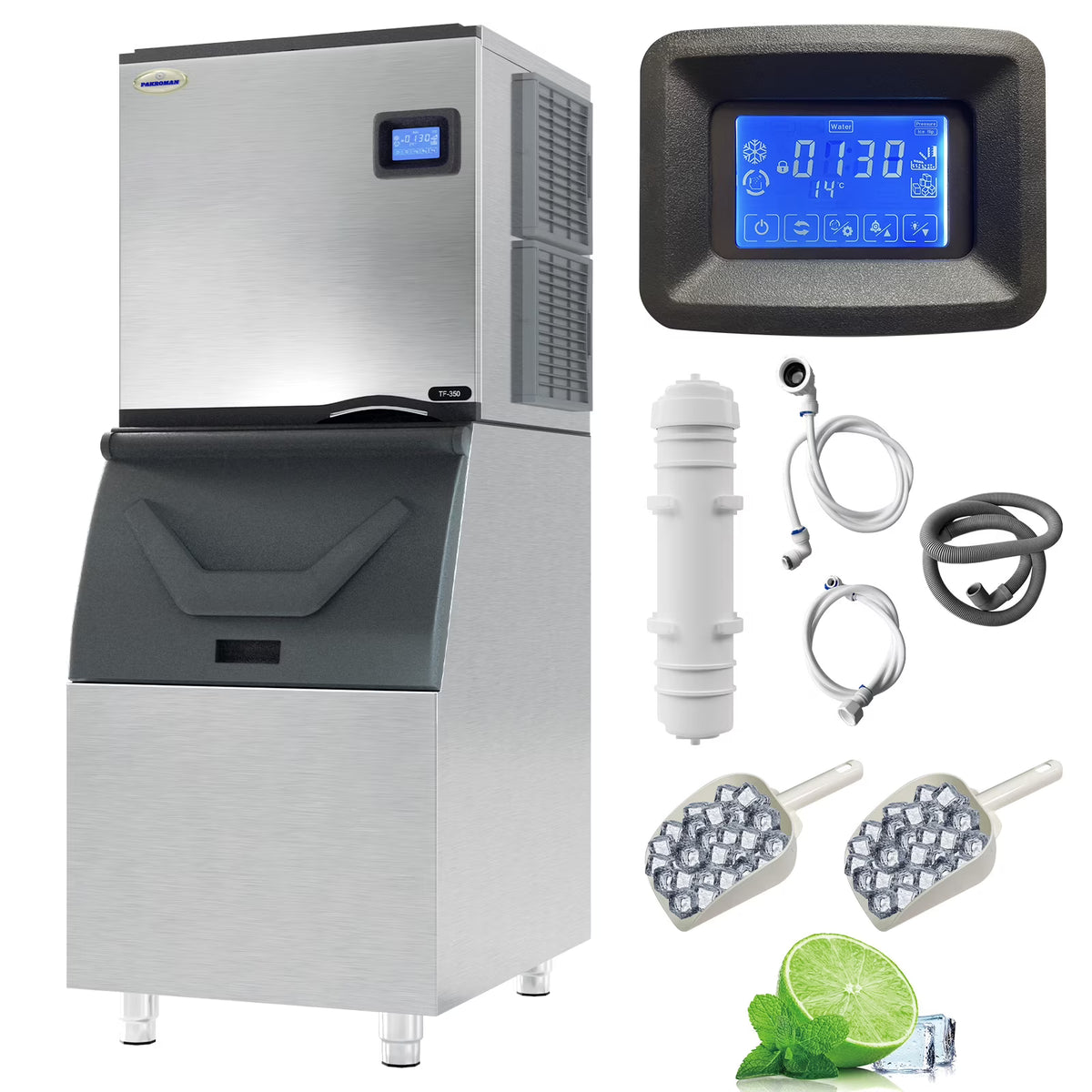 Commercial Ice Maker Machine with Stainless Steel Compressor H46204