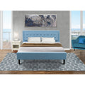 King Bedroom Set in Black/Denim Blue C559