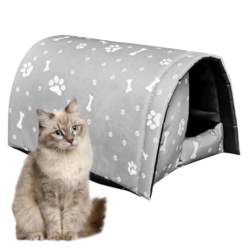 Waterproof Outdoor Cat House Black C32063