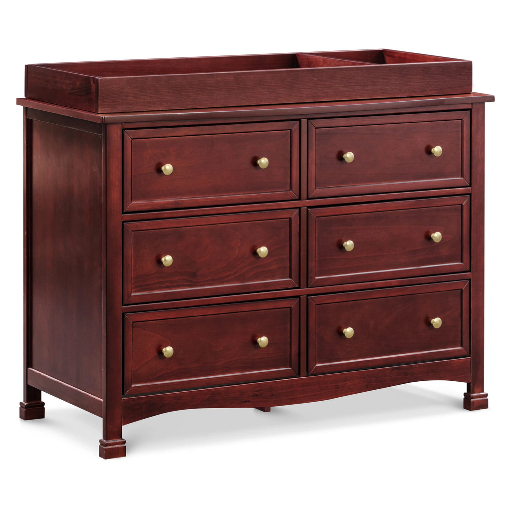 6-Drawer Double Wide Dresser, Rich Cherry D3287