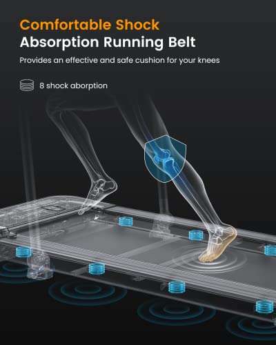 2 in 1 Under Desk Treadmill, 2.5HP Folding Electric Treadmill with Remote Control V873