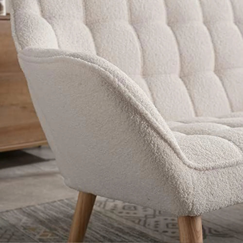 Sherpa Accent Chair with Ottoman Z33162