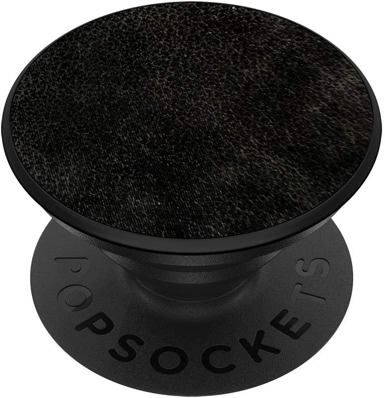 Black Vegan Leather PopGrip Expanding Stand and Grip L645
