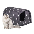 Waterproof Outdoor Cat House Black C32063