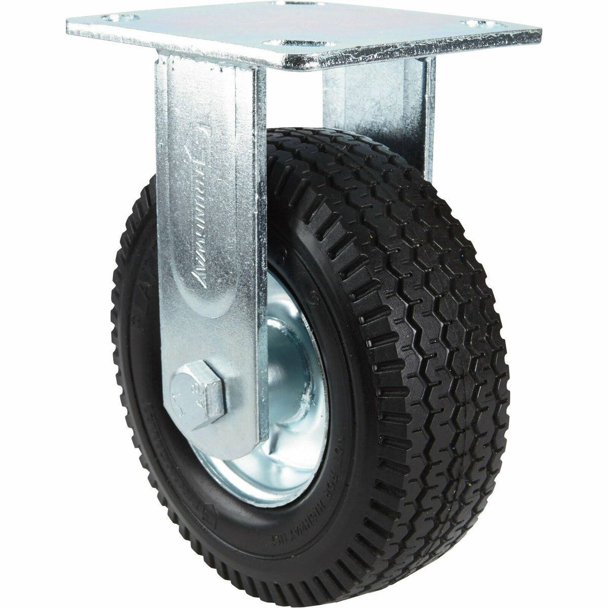 6in Solid Polyurethane Caster 300lb Cap Sawtooth Tread S870940