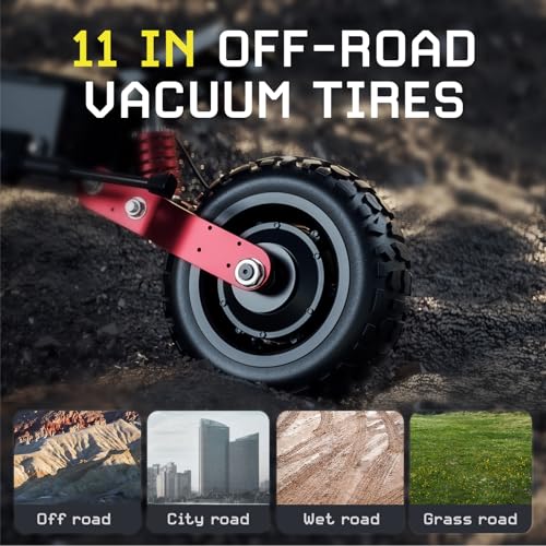 6000W Dual Motor 60V 33AH 11" Tire Foldable Electric Scooter N844682