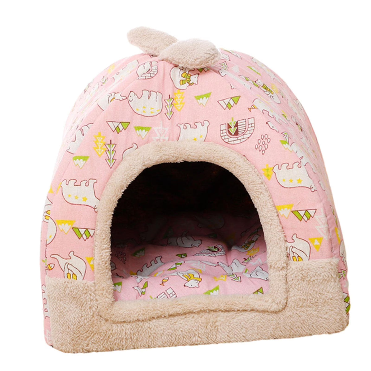Pink Cat Bed with Inner Cushion H69711