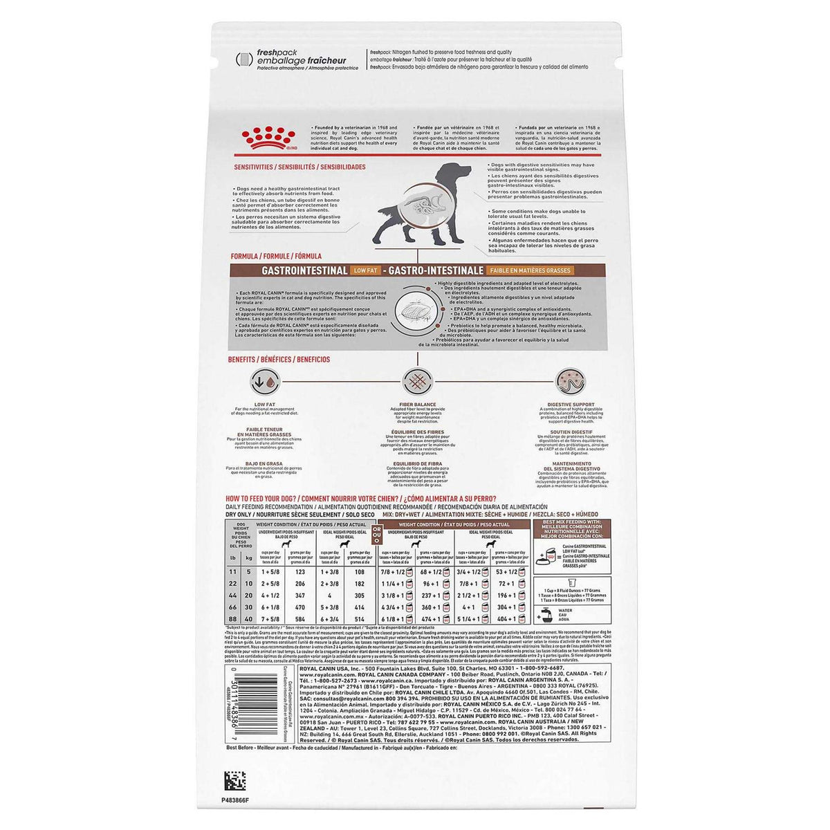Veterinary Diet Gastrointestinal Low Fat Dry Dog Food E45091
