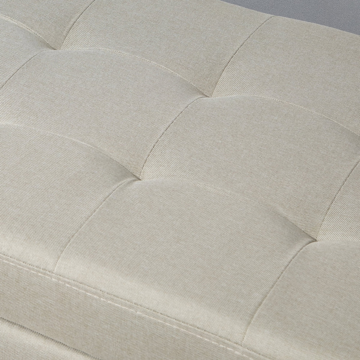 51" Tufted Linen Fabric Storage Bench S963